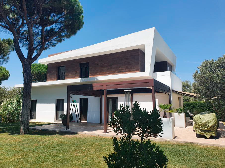 exterior de proyecto de vivienda unifamiliar