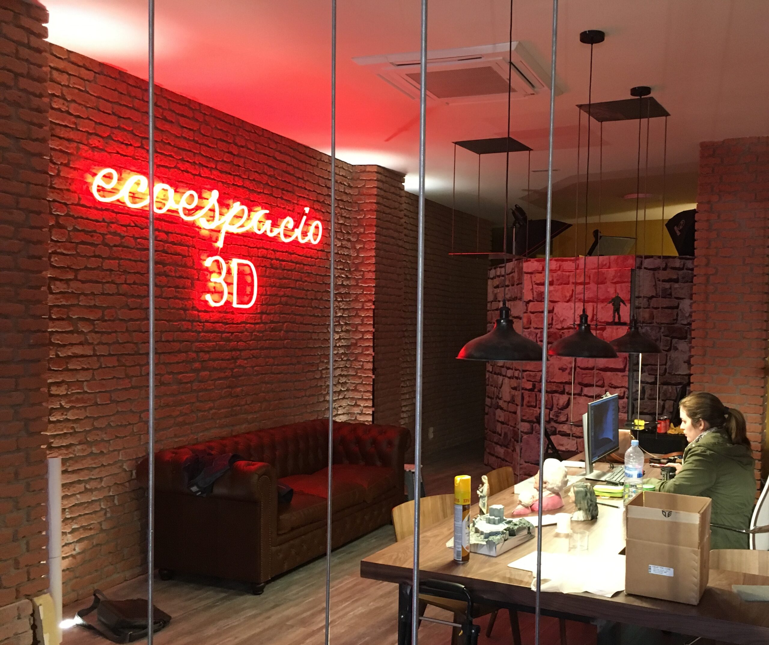 interior de tienda de impresion 3d